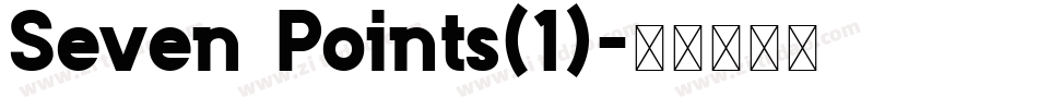 Seven Points(1)字体转换